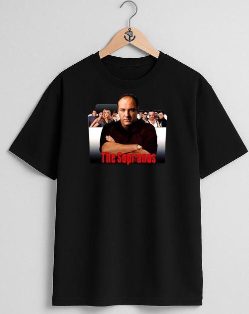 Oversize The Sopranos Göğüs Tasarımlı Unisex T-Shirt