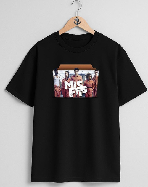Oversize Misfits Göğüs Tasarımlı Unisex T-Shirt