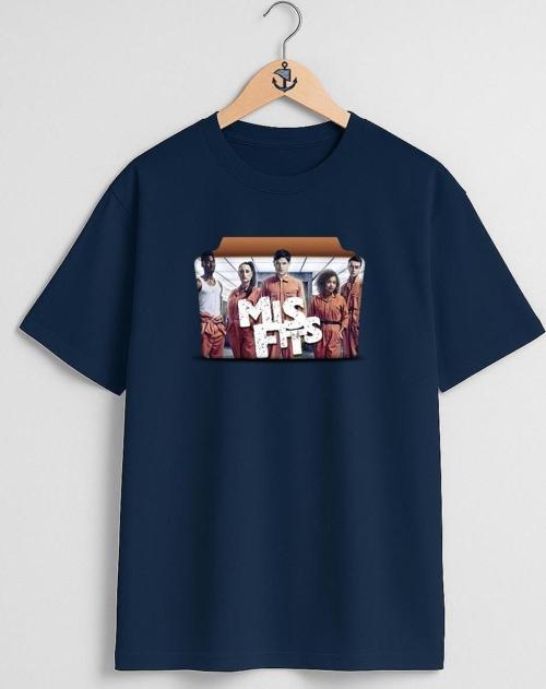 Oversize Misfits Göğüs Tasarımlı Unisex T-Shirt