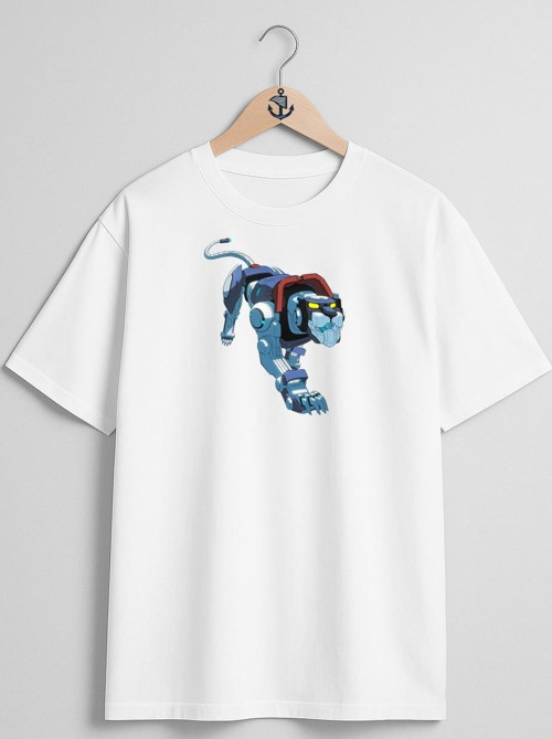 Oversize Voltron Defender Of The Universe Göğüs Tasarımlı Unisex T-Shirt