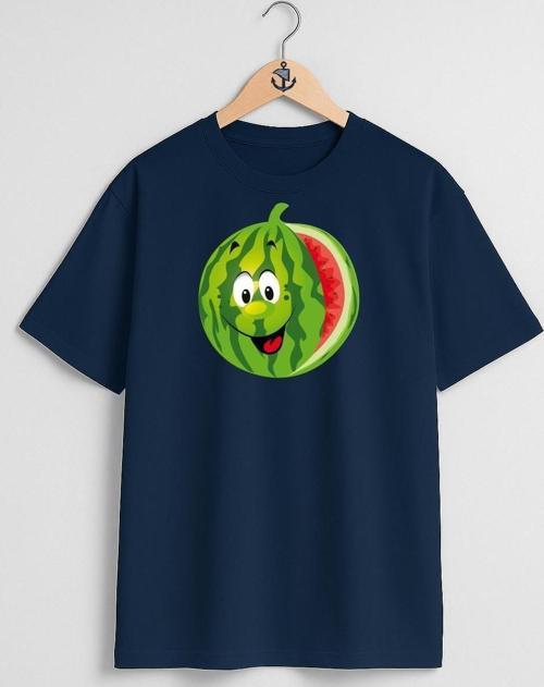 Oversize Karpuz Watermelon Logo Göğüs Tasarımlı Unisex T-Shirt