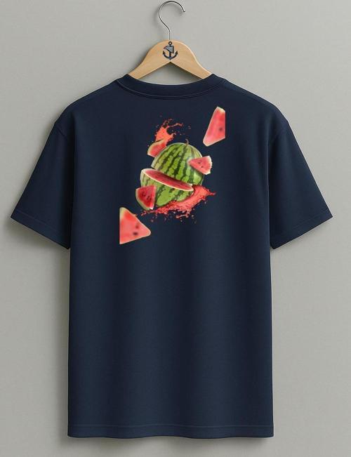 Oversize Yaz Meyvesi Karpuz Watermelon Sırt Tasarımlı Unisex T-Shirt