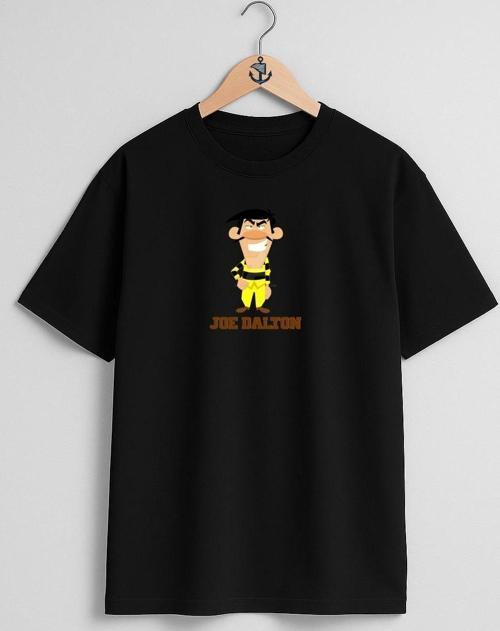 Oversize Averell Dalton Joe Dalton T-Shirt The Daltons Göğüs Tasarımlı Unisex T-Shirt