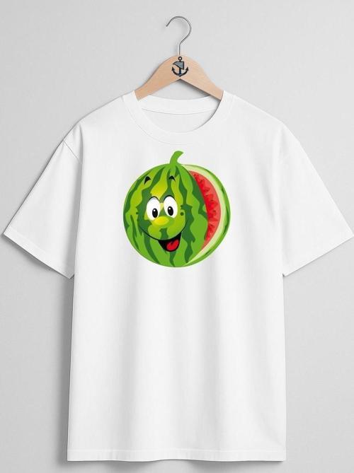 Oversize Karpuz Watermelon Logo Göğüs Tasarımlı Unisex T-Shirt