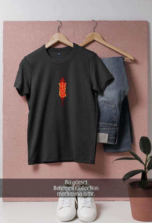 Oversize Çin Yeni Yıl Hav aii Fişe k  Tasarımlı Unisex T-Shirt