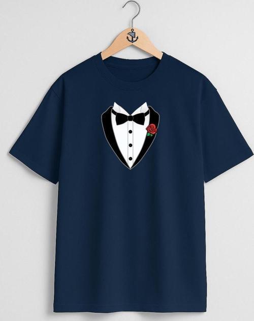 Oversize Papyon Smokin Ve Çiçek Göğüs Tasarımlı Unisex T-Shirt