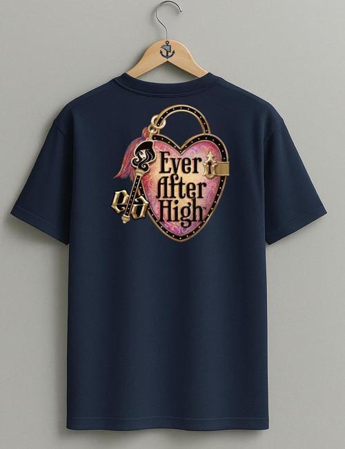 Oversize Ever After High Doll Sırt Tasarımlı Unisex T-Shirt