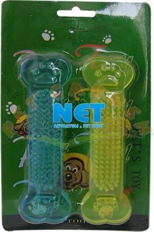 Diş Kaşıma İkili 14 cm Plastik Köpek için