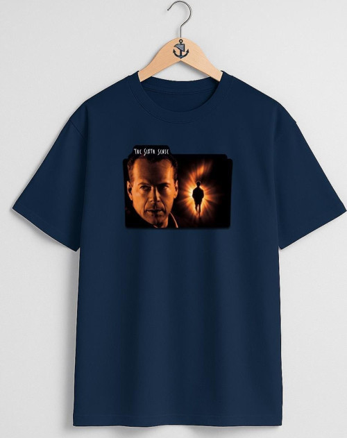 Oversize The Sixth Sense Göğüs Tasarımlı Unisex T-Shirt