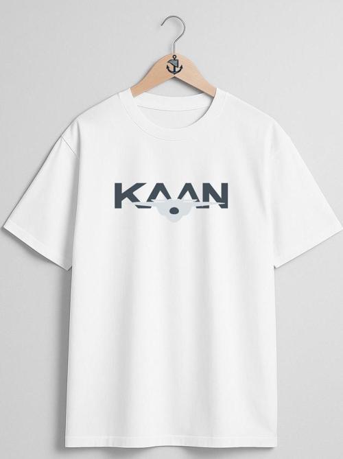 Oversize Tf-X Kaan 5.Nesil Savaş Uçağı Göğüs ve Sırt Tasarımlı Unisex T-Shirt