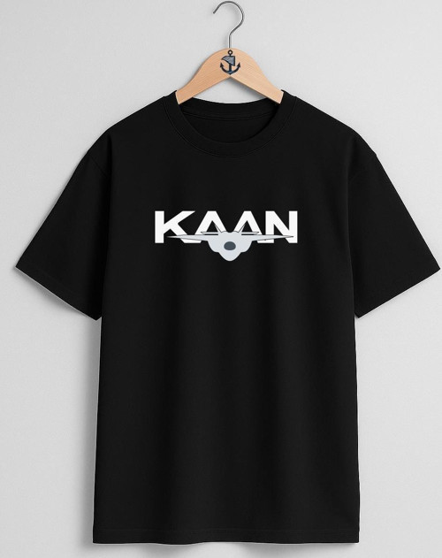 Oversize Tf-X Kaan 5.Nesil Savaş Uçağı Göğüs ve Sırt Tasarımlı Unisex T-Shirt