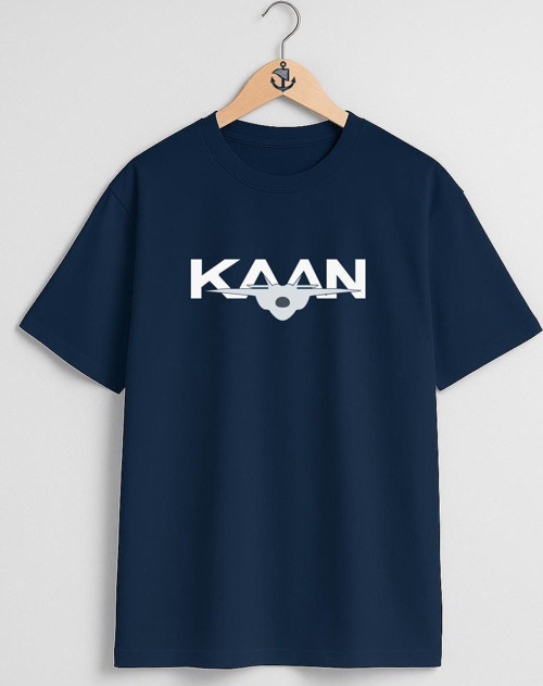 Oversize Tf-X Kaan 5.Nesil Savaş Uçağı Göğüs ve Sırt Tasarımlı Unisex T-Shirt
