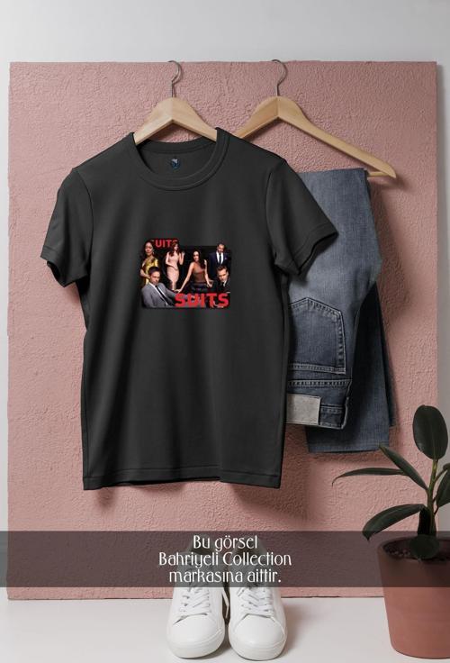 Oversize Suits Yabancı Dizi  Tasarımlı Unisex T-Shirt