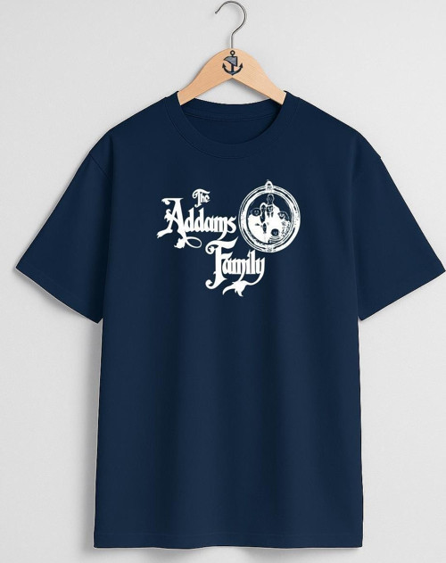 Oversize The Addams Family Wednesday Göğüs Tasarımlı Unisex T-Shirt