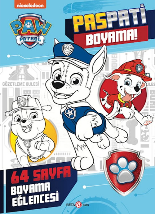 Paw Patrol Paspati Boyama! Eğitici Çocuk Kitabı