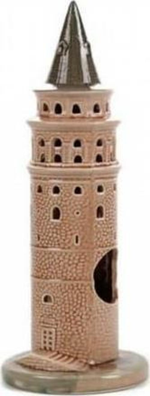 Güner R-54-K Galata Kulesi Küçük 18x6 cm Akvaryum Dekoru