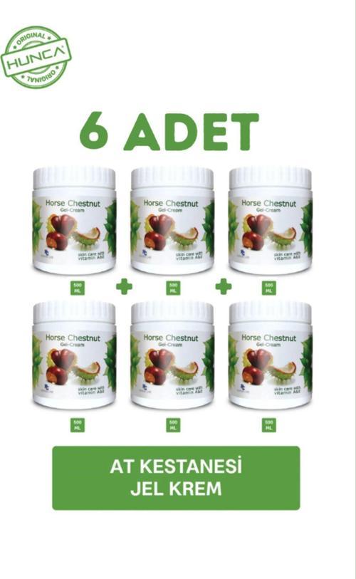At Kestanesi Jeli, Kas Ve Eklem Masaj Kremi 500 Ml ( 6 Adet X 500 Ml )
