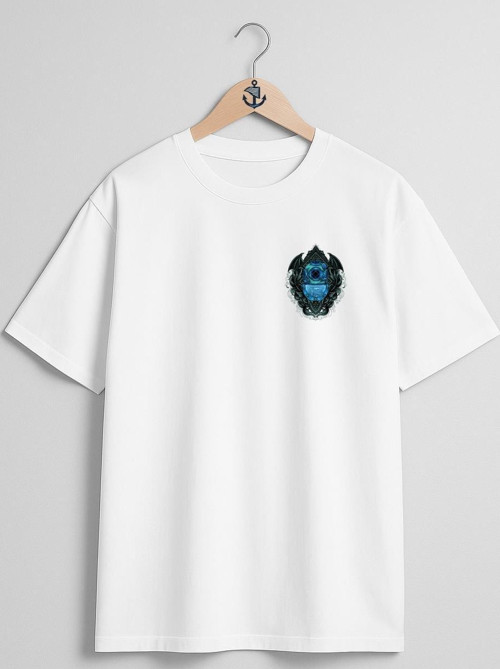 Oversize Antique Diving Helmet Dalgıç Cep ve Sırt Tasarımlı Unisex T-Shirt