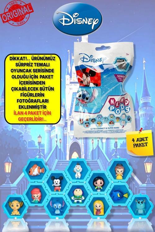 WIB Disney Pixar Nano Pods Blind   Bag Sürpriz Figür -  4 ADET