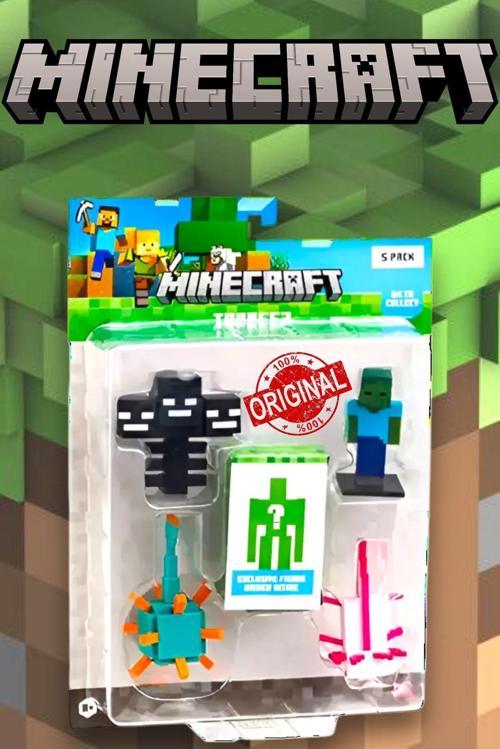 Minecraft 3D Figür Toppeez 5'li Set - MODEL 4