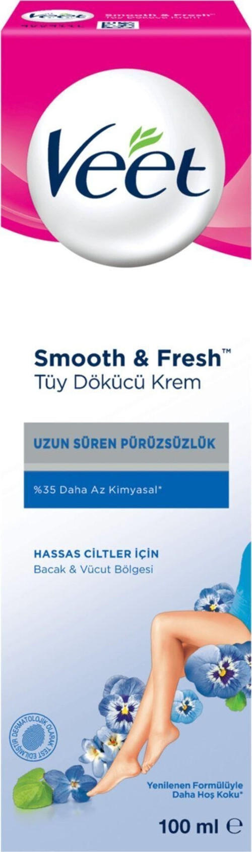 Smooth & Fresh Hassas Ciltler Için Tüy Dökücü Krem 100 Ml