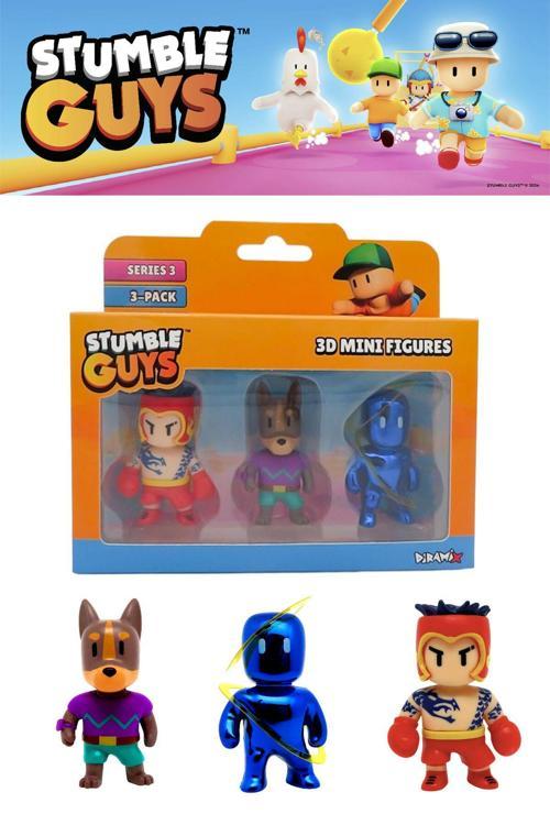 Stumble Guys 3 lü Mini Figür Seti Seri 3 - 5 CM - Model 8