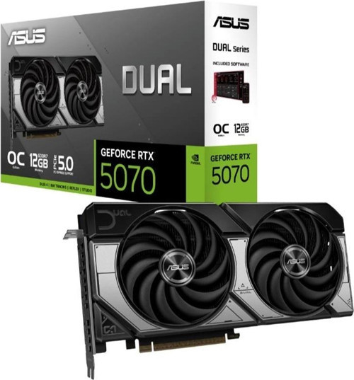 TEKNOTEG - ART - Asus Geforce Dual-rtx5070-o12g 12gb Gddr7 192bıt 3xdp 1xhdmı Ekran Kartı