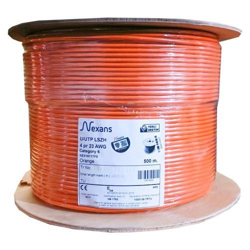 TEKNOTEG - RSR - Nexans Nex1611tf5, Turuncu, Cat6, 500m, 23awg (0,58mm), Utp, %100 Bakır, Lszh Halog