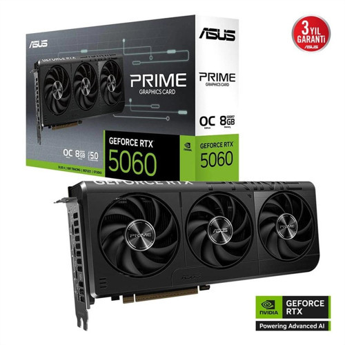 TEKNOTEG - RSR - Asus Prıme-rtx5060-o8g, 8gb, 128bit, Gddr7, 1xhdmı, 3xdp Gamıng Ekran Kartı
