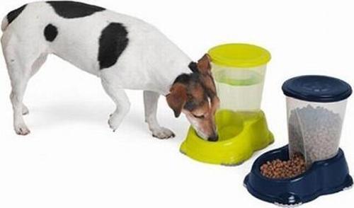 Smart Hazneli Kedi ve Köpek Mama Kabı Gri 1,5 Lt