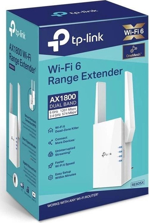 TEKNOTEG - ART - Tp-lınk Re605x Ax1800 Kablosuz Wıfı 6 Menzıl Genısletıcı