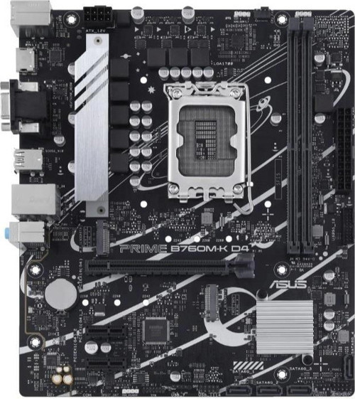 TEKNOTEG - ART - Asus Prıme B760m-k D4 Ddr4 5333mhz 1xvga 1xhdmı 2xm.2 Usb 3.2 Matx 1700p (12. / 13.