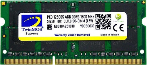 TEKNOTEG - ART - 4 Gb Ddr3 1600mhz Twınmos 1.5 Nb Mdd34gb1600n