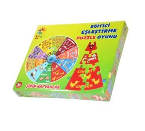 Laço Kids İngilizce Eğitici Eşleştirme Puzzle Oyunu