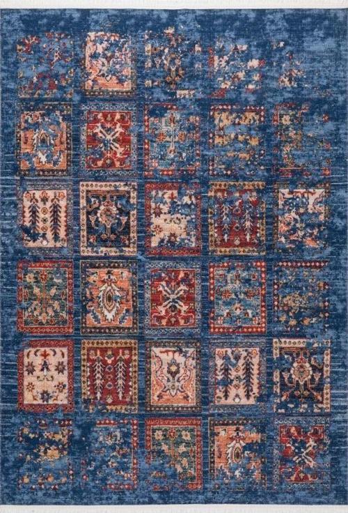 Halı Twist PS1248 Mavi Serisi Salon Oturma Yatak Odası Halısı