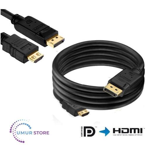 Displayport To HDMI Dönüştürücü Kablo 5 Metre