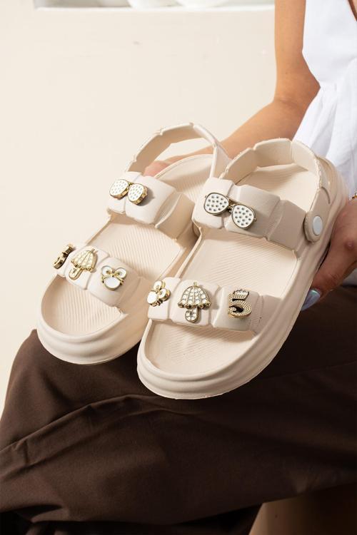 TW-252 Kadın Sandalet Günlük Terlik Kız Çocuk Sandalet Havuz Plaj Deniz Ayakkabısı