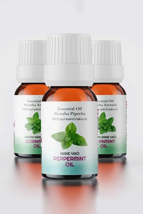 Nane Yağı, %100 Doğal Uçucu Yağ, Peppermint Oil, 3'lü Set 3x10 ml