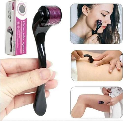 Titanyum Uçlu 540 Iğneli Derma Roller 1 Mm Iğne Cilt Yüz Vücut Yenileme Masaj Aleti