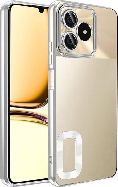Realme Note 50 Uyumlu Kamera Korumalı Logo Yeri Açık Lazer Lesim Silikon Kılıf