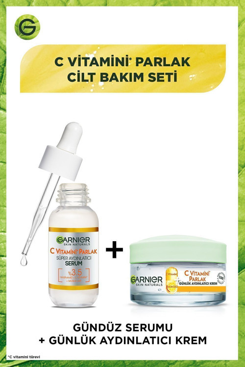 C Vitamin Serum (Niasinamid + Salisilik Asit) + C Vitamin Nemlendirici Krem ( C Vitamini + Limon)