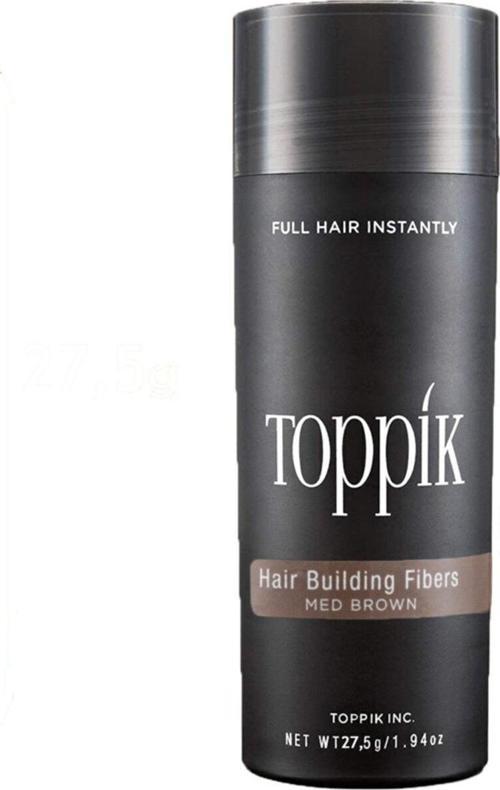Hair Building Dolgunlaştırıcı Orta Kahve Saç Fiber Toppik Tozu 27.5 G