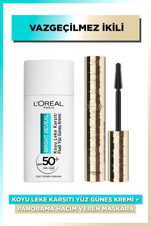 Koyu Leke Karşıtı Yüz Güneş Kremi 50 Ml + Panorama Hacim Veren Maskara