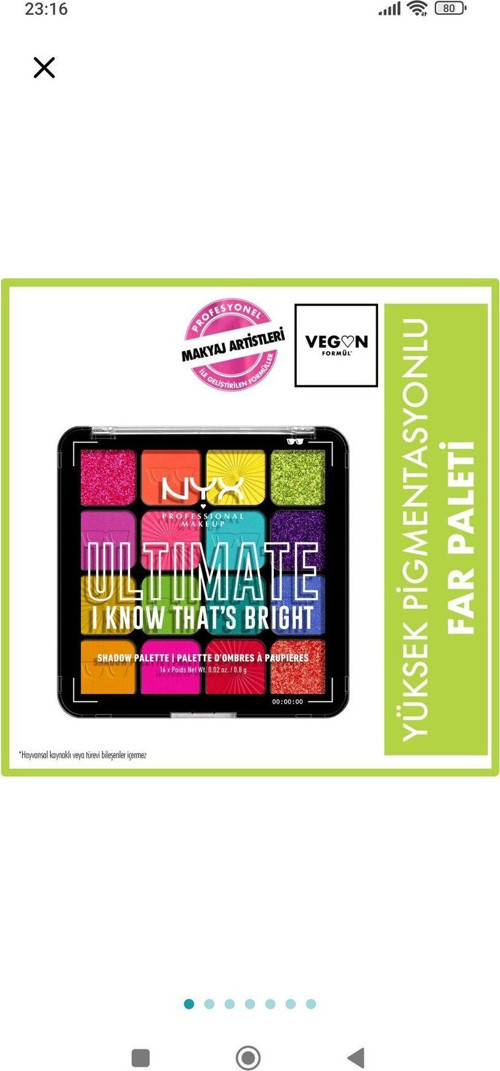 Professional Makeup Ultimate Shadow Palette I Know Thats Bright Göz Farı Paleti