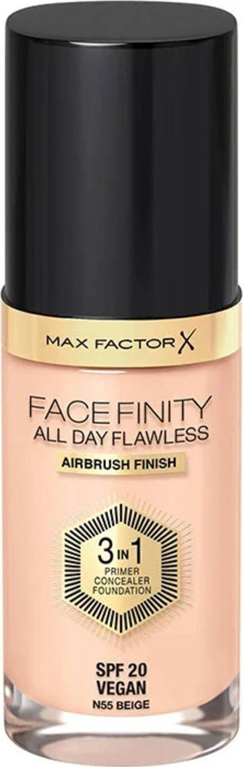 Facefinity 3'Ü 1 Arada Kalıcı Fondöten 55 Beige Vegan