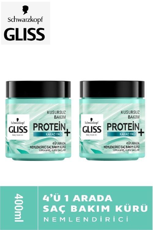 Nemlendirici Proteın + Kakao Yaği 4 Ü 1 Arada Saç Bakım Kremi 400 Ml X 2 Adet