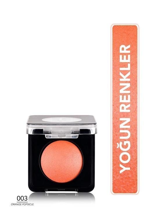 Yoğun Işıltılı Göz Farı - Baked Eyeshadow -003 Orange Popsicle- 8682536052382