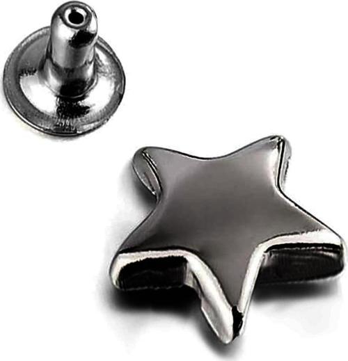 9 MM Platin Renk 30 Adet Perçin Yıldız Rivet