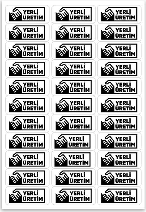 Kendinden Yapışkanlı 330 Adet Yerli Üretim Etiketi