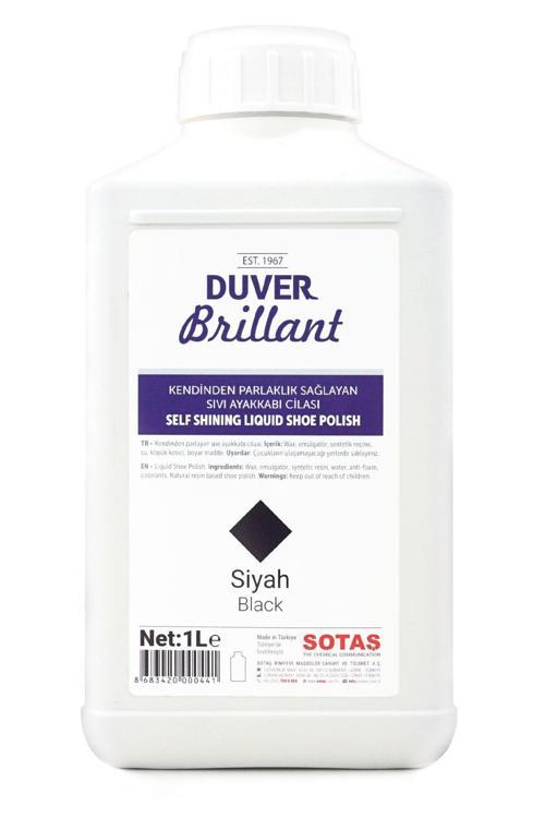 Brillant 1 Litre Siyah Kendinden Parlaklık Sağlayan Sıvı Ayakkabı Cilası
